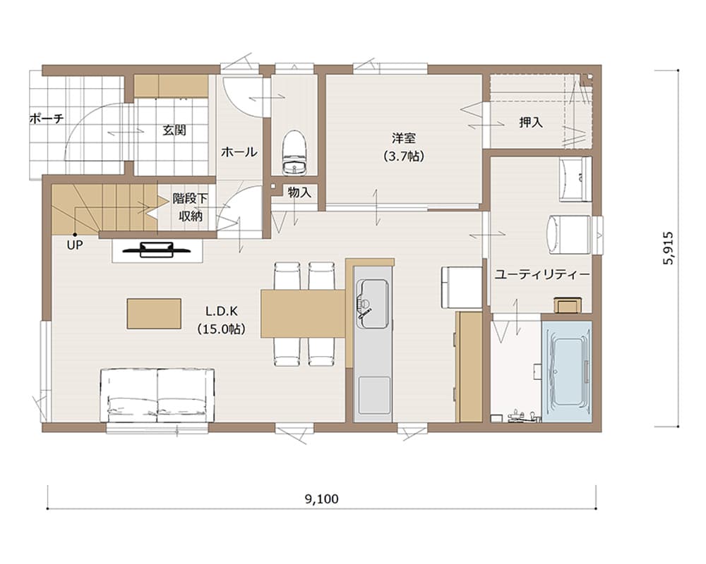 1F間取り図