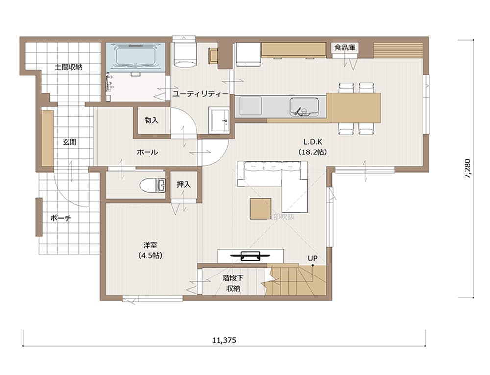 1F間取り図