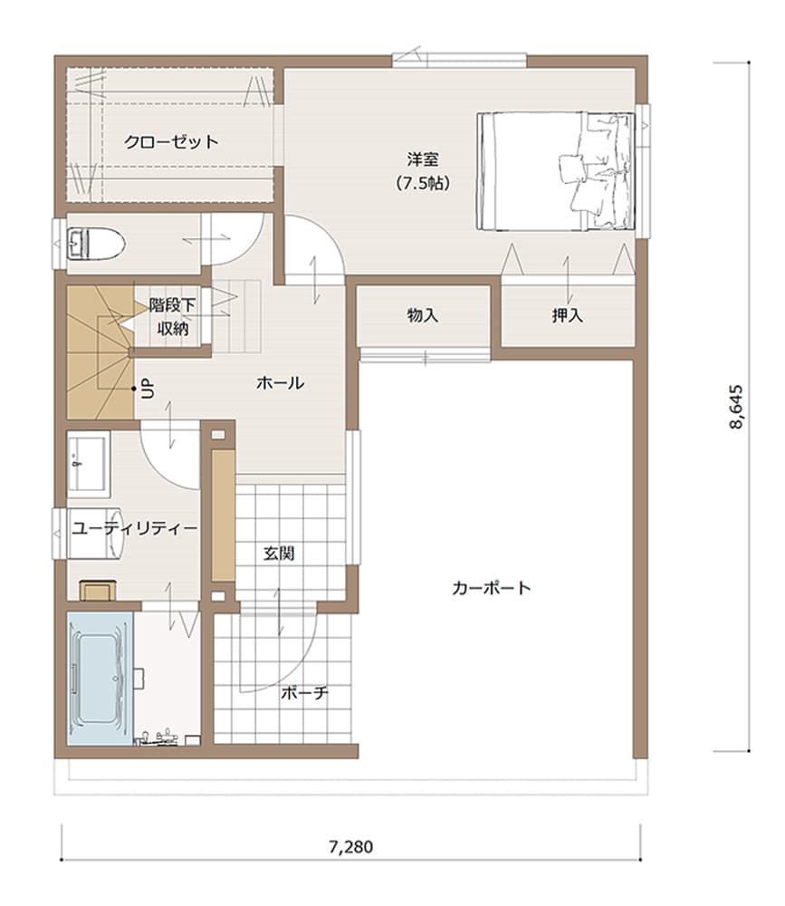 1F間取り図