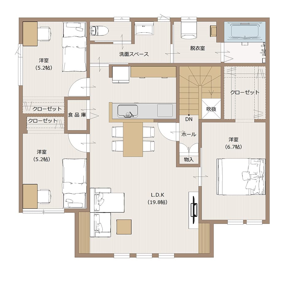 2F間取り図