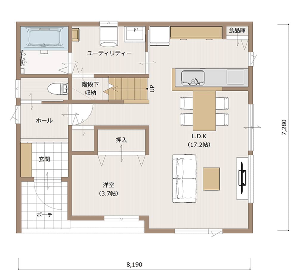 1F間取り図