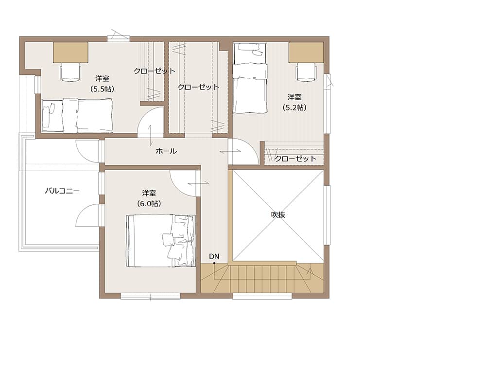 2F間取り図