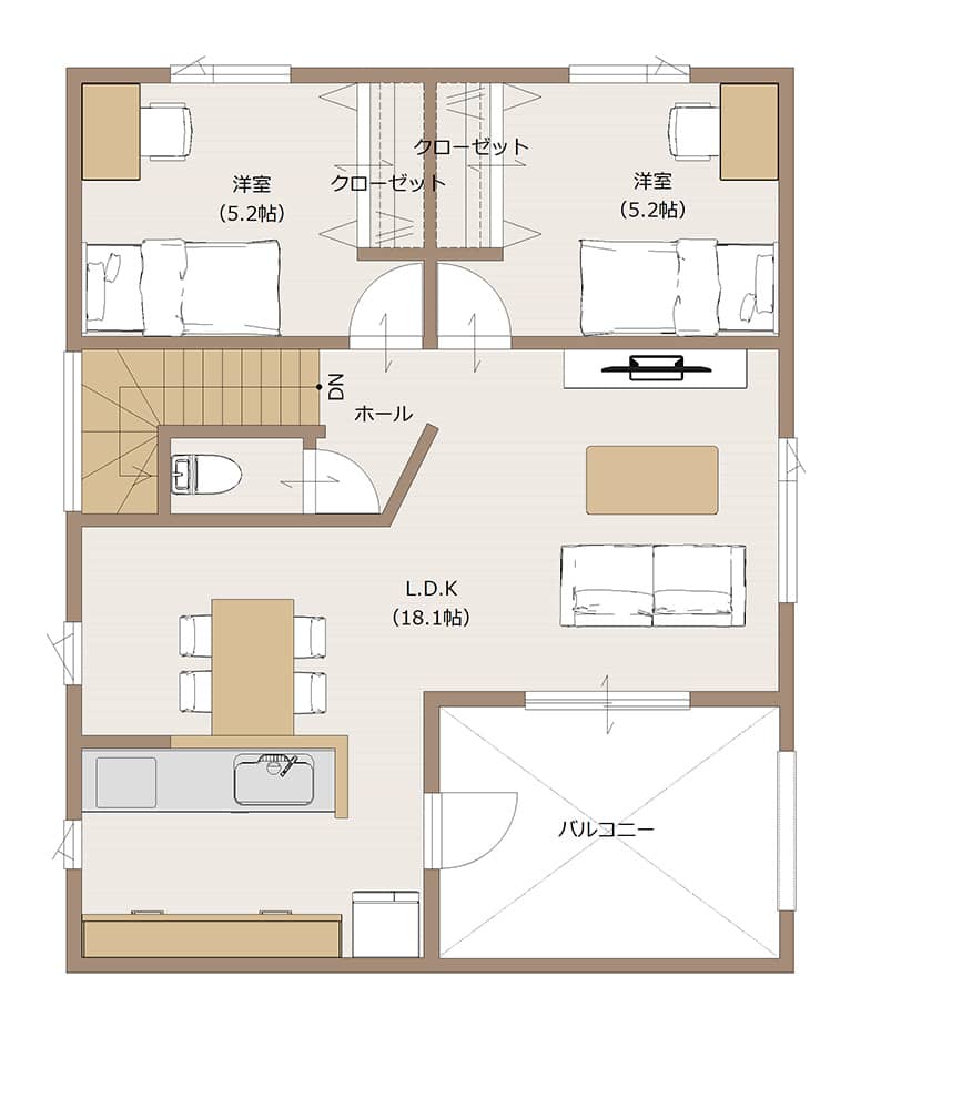 2F間取り図