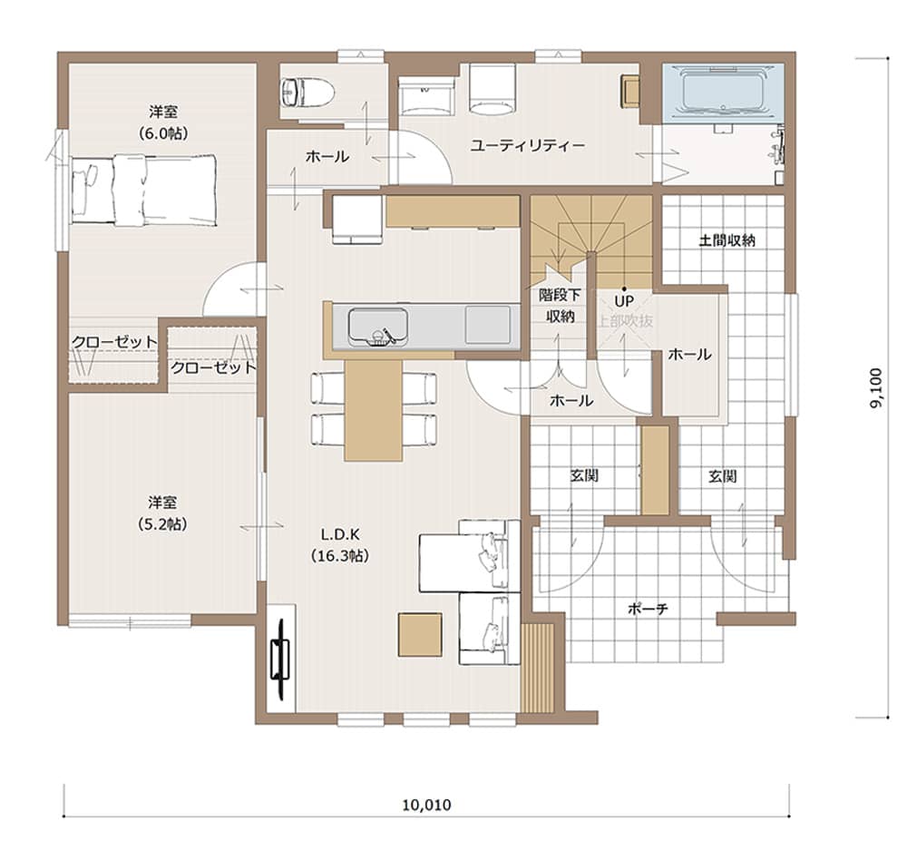 1F間取り図