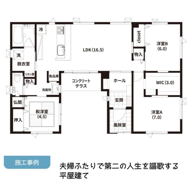 平家に建て替えご紹介するのは北広島市M様のお住まい。お子様が皆さん自立をしご夫婦二人で暮らすには2階建て4LDKのお住まいが広すぎる…そして築20年以上たったお住まいが寒い…だったら建て替えよう！となったのだそう。さまざまな住宅メーカーの資料を取り寄せ断熱について検討した結果豊栄建設がリクシルさんと共同開発したウレタン断熱パネルが決め手となりご夫婦ふたりにちょうどいいサイズの平家を建てられました。２度目の家づくりをどのように進めたのかお二人は平家暮らしをどのように楽しんでいるのかぜひ、施工事例をご覧ください。 全文は ＠hoei999 のHPで お読みいただけます。#施工例#もっとできるを住まいづくりへ #豊栄建設 #注文住宅 #ハウスメーカー #家づくり #自由設計 #マイホーム #マイホーム計画 #マイホーム計画中の人と繋がりたい #新築 #新築一戸建て #新築住宅 #新築マイホーム #新築注文住宅 #デザイン住宅 #北海道 #札幌 #札幌新築